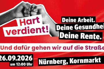 Allgemeine Informationen und FAQ rund um den DGB Aktionstag am 26.09.2026 in Nürnberg